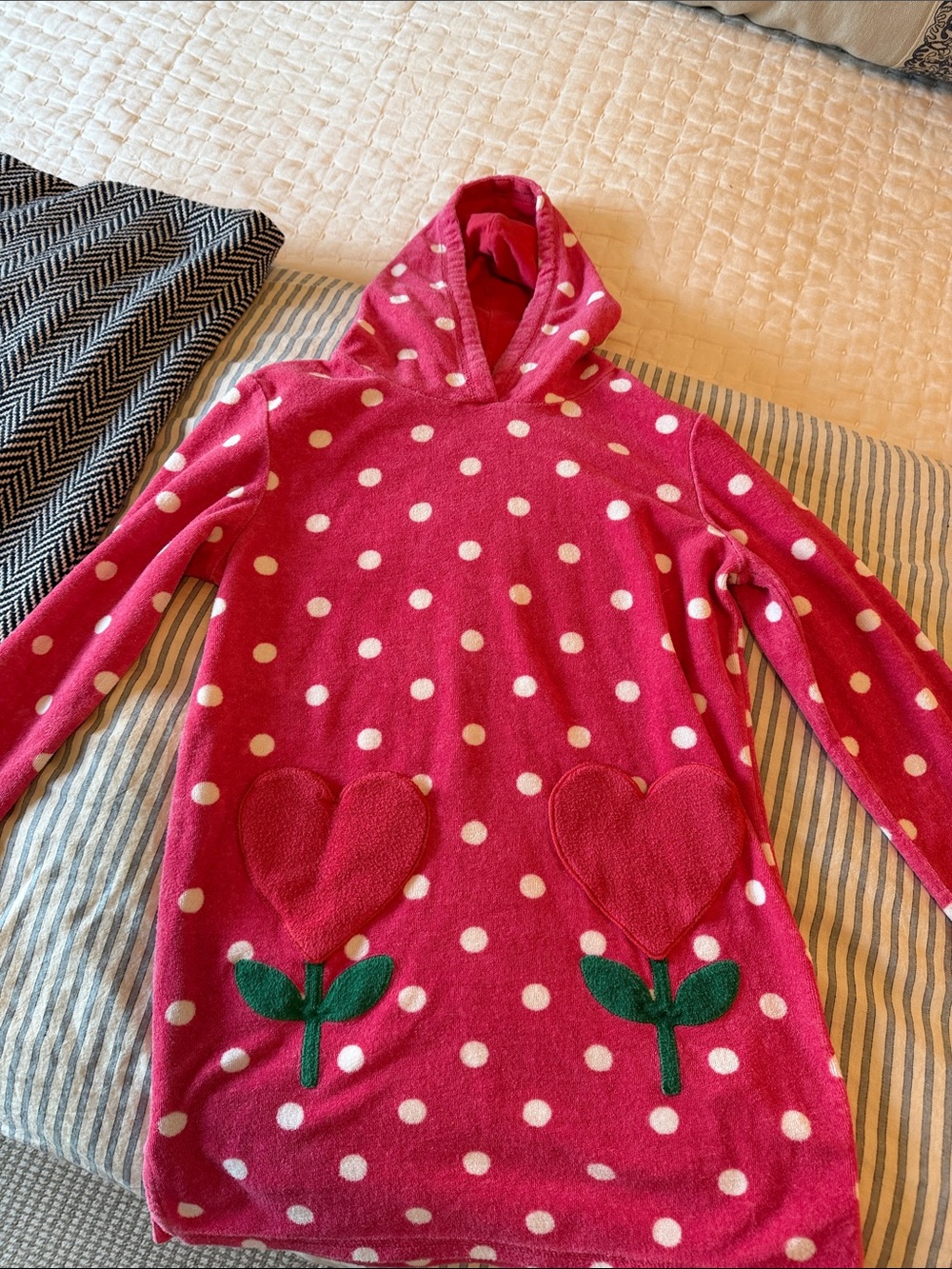 Mini boden toweling coverup 8-9 years
